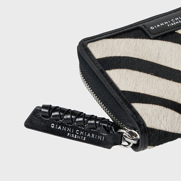ジップアラウンドウォレット 詳細画像 ZEBRA BIANCO-NERO 3